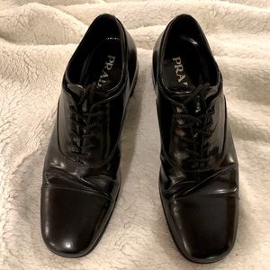 Mens black Prada dress shoes